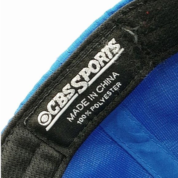 CBS Sports Hat  Adjustable Blue Baseball journalist Cap Embroidered Broadcasting - Picture 8 of 8
